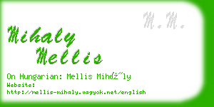 mihaly mellis business card